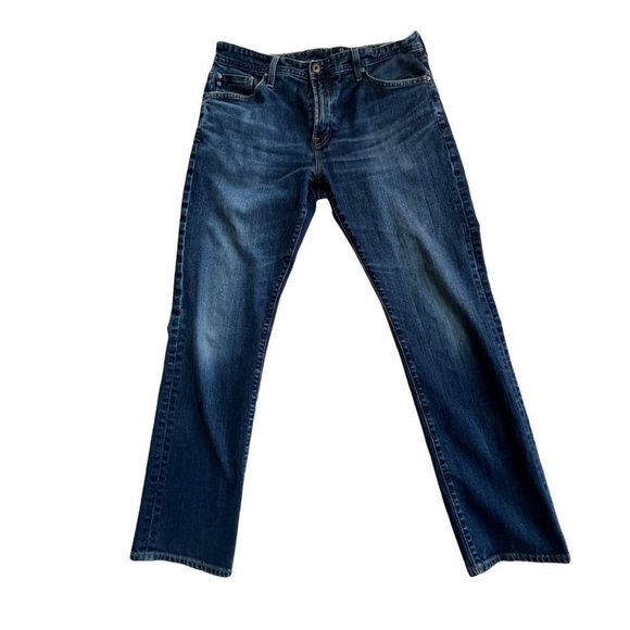 ADRIANO Goldschmied The Everett Slim Straight Medium‎ Wash Men's Sz 36x32 - Picture 1 of 10